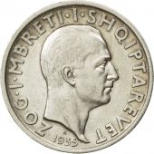 Albania, Zog I, Frang Ar, 1935, Rome, AU(50-53), Silver, KM:16