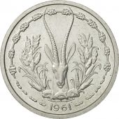 West African States, Franc, 1961, MS(65-70), Aluminum, KM:E3