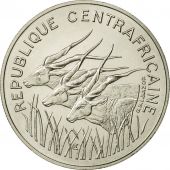 Rpublique Centrafricaine, 100 Francs, 1975, FDC, Nickel, KM:E4