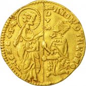 tats italiens, VENICE, Andrea Contarini (1368-1382), Zecchino, TTB, Or
