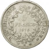 France, Hercule, 5 Francs, 1876, Bordeaux, VF(20-25), Silver, KM:820.2