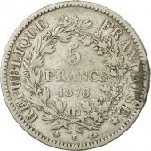 France, Hercule, 5 Francs, 1876, Bordeaux, VF(30-35), Silver, KM:820.2