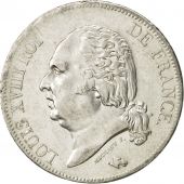 France, Louis XVIII, 5 Francs, 1817, Paris, AU(50-53), Silver,KM711.1,Gadoury614