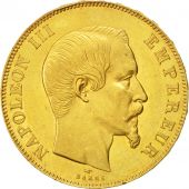 France, Napolon III, 50 Francs, 1857, Paris, TTB+, Or, KM:785.1, Gadoury 1111