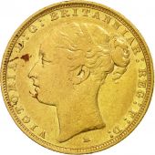 Australia, Victoria, Sovereign, 1887, Melbourne, EF(40-45), Gold, KM:7