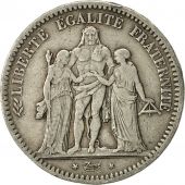France, Hercule, 5 Francs, 1848, Bordeaux, VF(30-35), Silver, KM:756.4