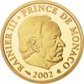 Monaco, 20 Euro, 2002, MS(65-70), Gold, Gadoury:MC 182