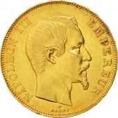 France, Napolon III, 50 Francs, 1858, Paris, EF(40-45), Gold, KM 785.1