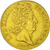 France, Louis XIV, Double louis dor aux 8 L et aux insignes,1703,Paris,KM 335.1