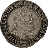France, Henri IV, Demi Franc, 1598, Toulouse, EF(40-45), Silver, Sombart 4824