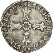 France, Henri IV, Quart Ecu, 1603, Toulouse, TTB, Argent, Sombart:4686