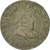 Monnaie, France, Double Tournois, 1578, Paris, TB+, Cuivre, Sombart:4068