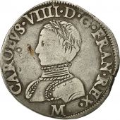 Monnaie, France, Charles IX, Teston, 1564, Toulouse, TB+, Argent, Sombart:4602
