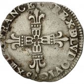 Monnaie, France, Louis XIII, 1/4 cu de Barn, 1612, Morlaas, TB+, Gadoury 30