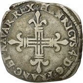Monnaie, France, Henri IV, 1/4 cu de Navarre, 1600, Saint-Palais, Sombart 4710