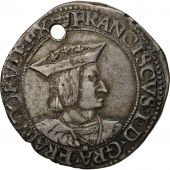 Coin, France, Franois Ier, Franois Ier, Teston, Rouen, AU(50-53), Silver