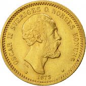 Coin, Sweden, Oscar II, 10 Kronor, 1873, AU(50-53), Gold, KM:732