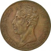 Coin, France, Charles X, Visite de la Monnaie de Lille, 5 Francs, 1827, Lille