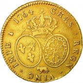 Coin, France, Louis XV, Double louis dor de Béarn au bandeau, 2 Louis Dor