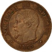 Monnaie, France, Napoleon III, Napolon III, 2 Centimes, 1855, Strasbourg, TTB