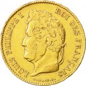 Coin, France, Louis-Philippe, 40 Francs, 1838, Paris, VF(30-35), Gold, KM:747.1