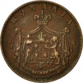 Coin, Romania, Carol I, 5 Bani, 1867, EF(40-45), Copper, KM:3.2