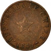 Coin, Chile, 1/2 Centavo, 1835, EF(40-45), Copper, KM:114
