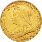 Australia, Victoria, Sovereign, 1893 M, Melbourne, Gold, KM:13