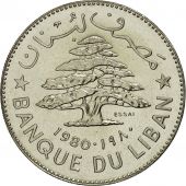 Monnaie, Lebanon, Livre, 1980, SPL, Nickel, KM:E15