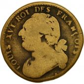 Coin, France, 12 deniers franois, 12 Deniers, 1791, Paris, VG(8-10), Bronze