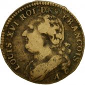 Coin, France, 12 deniers franois, 12 Deniers, 1791, Paris, VF(30-35), Bronze