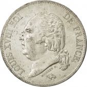 Coin, France, Louis XVIII, Louis XVIII, 5 Francs, 1824, Lille, AU(55-58)