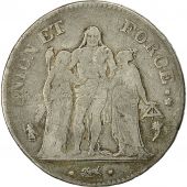 Coin, France, Union et Force, 5 Francs, 1796, Paris, VF(20-25), KM 639.1