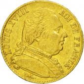 Coin, France, Louis XVIII, 20 Francs, 1815, Perpignan, AU(50-53), KM 706.5
