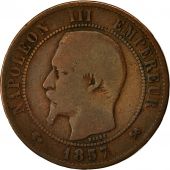 Monnaie, France, Napolon III, 10 Centimes, 1857, Rouen, B+, Gadoury 248