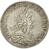Monnaie, France, Louis XIII, 1/2 cu, deuxime poinon de Warin, 1643, Paris