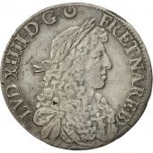 Coin, France, Louis XIV, cu de Barn au buste juvnile, 1667, Pau, KM 216