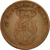 Monnaie, Danemark, Frederik VI, Rigsbankskilling, 1818, TTB, Cuivre, KM:688