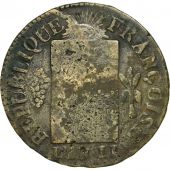 Monnaie, France, Sol aux balances franoise, 1793, Arras, B, Bronze, Gadoury:19