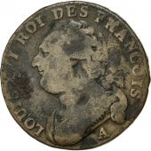Coin, France, 12 deniers franois, 12 Deniers, 1791, Paris, F(12-15), Bronze
