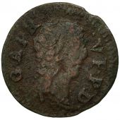 Monnaie, France, DOMBES, Gaston dOrlans, Denier Tournois, 1649, TB, Cuivre