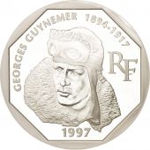 France, 100 Francs, 1997, Georges Guynemer, Silver, KM:1196
