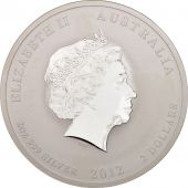 Australie, Elizabeth II, 2 Dollars, 2012, Perth, Argent, Anne Dragon, KM:1665