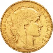 France, Marianne, 20 Francs, 1900, Paris, Or, KM:847