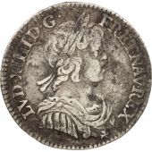 France, Louis XIV, 1/12 ECU, 10 Sols, 1643, Paris, KM:140.1