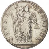 tats italiens, Rpublique Subalpine, 5 Francs, 1800 (An 9), Argent, KM:4
