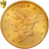 tats-Unis, Liberty Head, $20, Double Eagle, 1898-S, MS64+, KM:74.3