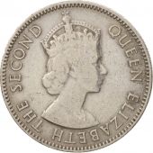 EAST AFRICA, Elizabeth II, 50 Cents, 1954, TB+, Copper-nickel, KM:36