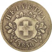 Suisse, 10 Rappen, 1850, Strasbourg, TB, Billon, KM:6
