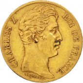 France, Charles X, 20 Francs, 1830, Paris, EF(40-45), Gold, KM:726.1